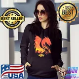 Fantasy Flames Dragon Dice Shirt Hoodie