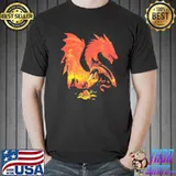 Fantasy Flames Dragon Dice Shirt