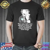 Fauci Puppies you can tell a lot about a man Beagle Dogs Pro USA Sarcasm Anti Fauci Biden T-Shirt