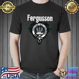 Fergusson Clan Scottish Name Coat Of Arms Tartan T-shirt