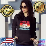 FJB – Brandon – Retro – Anti Joe Biden Let’s Go Brandon US Flag fuck Biden Shirt