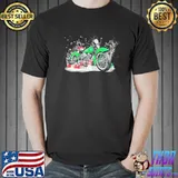 Forest Snow Biker Snowman Gilf Christmas Shirt Unisex