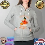 Foxtrot Juliet Bravo Funny Meme Thanksgiving Turkey Holiday T-Shirt Full Zip Hooded