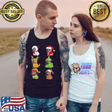 French Bulldog Xmas Costumes Funny Dog Christmas Gift s Tank Top