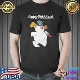 Frosty The Snowman Happy Birthday Christmas Graphic Shirt Unisex