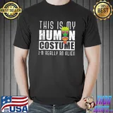 Funny Alien Human Costume Extraterrestrial UFO Alien T-shirt
