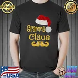 Funny Gramma Claus Christmas T-Shirt Pajamas Santa T-Shirt