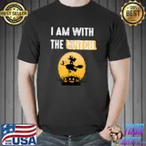 Funny Halloween 2021 Matching Costume I Am With The Witch T-Shirt