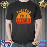 Funny Lazy Halloween Costume Shirt Pretend I'm A Lizard Premium T-Shirt