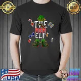 Funny Mom Elf Matching Family Group Christmas Party Pajama T-Shirt
