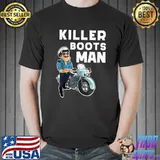 Funny Motors Police Officer Killer Boots For Motorcycle Cop T-Shirt