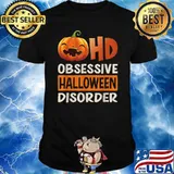 Funny Obsessive Halloween Disorder OHD Pumpkin Costume T-Shirt