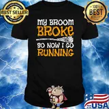 Funny Running Witch Halloween Costume T-Shirt