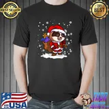 Funny Sloth Santa Claus Merry Slothmas Christmas Pajama T-Shirt Unisex