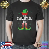 Funny The Canadian Elf Matching Family Group Gift Christmas Premium T-Shirt Unisex
