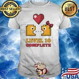 Gamers Level 10 Complete 10Th Wedding Anniversary shirt
