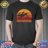 Godfather Dinosaur Godfathersaurus 4 four kids Gift T-Shirt Unisex