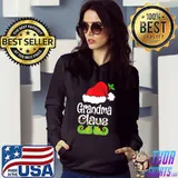 Grandma Claus Shirt, Family Matching Grandma Claus Pajama T-Shirt Hoodie