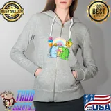 Graphic Moriahs Arts Elizabeths Anime Cartoons Love Rainbows T-Shirt Full Zip Hooded