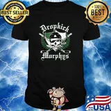 Green Dropkicks Murphys Skull Costume Patrick's Day Music T-Shirt