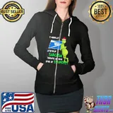 Grinch I Work At My Level Of Sarcasm Denpends On Your Level Of Stupidity Christmas Shirt Full Zip Hooded