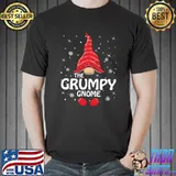Grumpy Gnome Matching Family Group Christmas Party Pajama T-Shirt Unisex