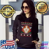 Guinea Pig Ugly Christmas Furry Potato Pet Xmas T-Shirt