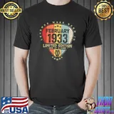 Guitar Pick - Legends Were Born In February 1933 Guitar T-Shirt Unisex