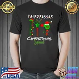 Hairdresser Christmas Squad Funny Matching Christmas T-Shirt