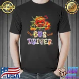 Halloween Bus Driver colorfull style Shirt