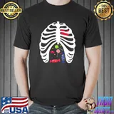 Halloween Candy Skeleton Rib Cage T-shirt