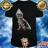 Halloween Cat Tin Foil Hat Shirt