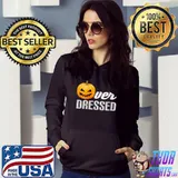 Halloween Over Dressed Look Cool Scary Pumpkin T-Shirt