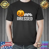 Halloween Over Dressed Look Cool Scary Pumpkin T-Shirt Unisex