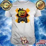 Halloween Pumpkin Gamer Boys Graphic Costume Orange Spooky T-Shirt