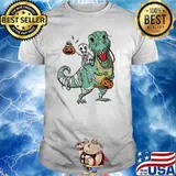 Halloween Shirts for Boys Kids Dinosaur T rex Mummy Pumpkin T-Shirt