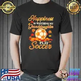 Happiness Is Watching My Granddaughter Play Soccer Autumn shirt