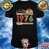 Happy 45th Bday Vintage October 1976 Shirt 45 Years Old T-Shirt