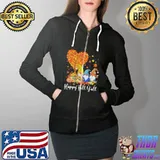 Happy Fall Y’all Gnome Leopard Pumpkin Funny Autumn Sunflowers s Full Zip Hooded