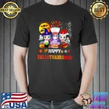 Happy Hallothanksmas Halloween Thanksgiving Merry Christmas T-Shirt