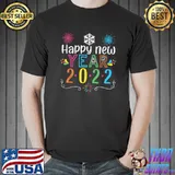 Happy new year 2022 T-Shirt New Years Eve Party Supplies T-Shirt