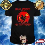 Hello Darkness My Old Friend Horse Blood Moon shirt