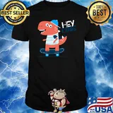 Hey Dude, Skating Tee shirts, Dinosaur Cool Graphic Designs T-shirt