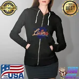 Hispanic Latinas Pride Latina Educated Powerful Proud T-s Full Zip Hooded
