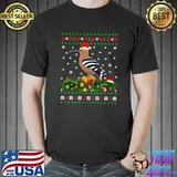 Hoopoes Bird Lover Xmas Santa Hat Ugly Hoopoes Christmas T-shirt