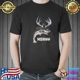 Horny Bass Fish Deer Shirt