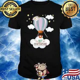 Hot Air Balloon Birthday Matching Family Group Outfit Premium T-Shirt