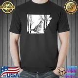 Hunting Partridge Grouse- Arkansas map Bird Hunter T-Shirt