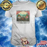 Husband And Wife Camping PArtners For Life Vintage Shirts