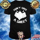 I Don't Give A Sheet Ghost Funny Halloween T-Shirt